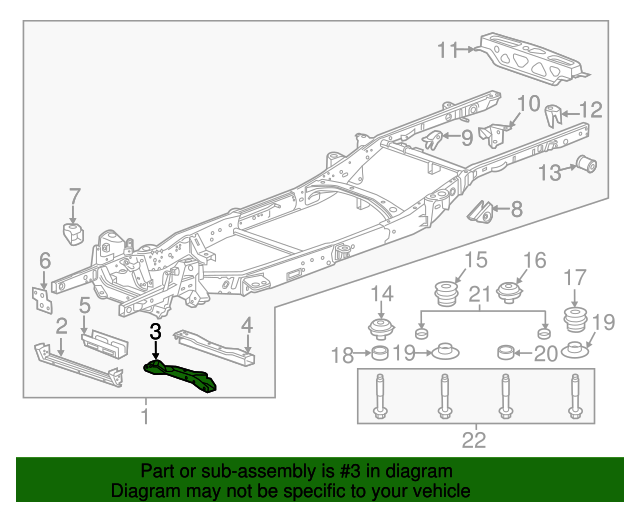 GM Part Number 84180779 20152022 GM Drivetrain and Front Suspension