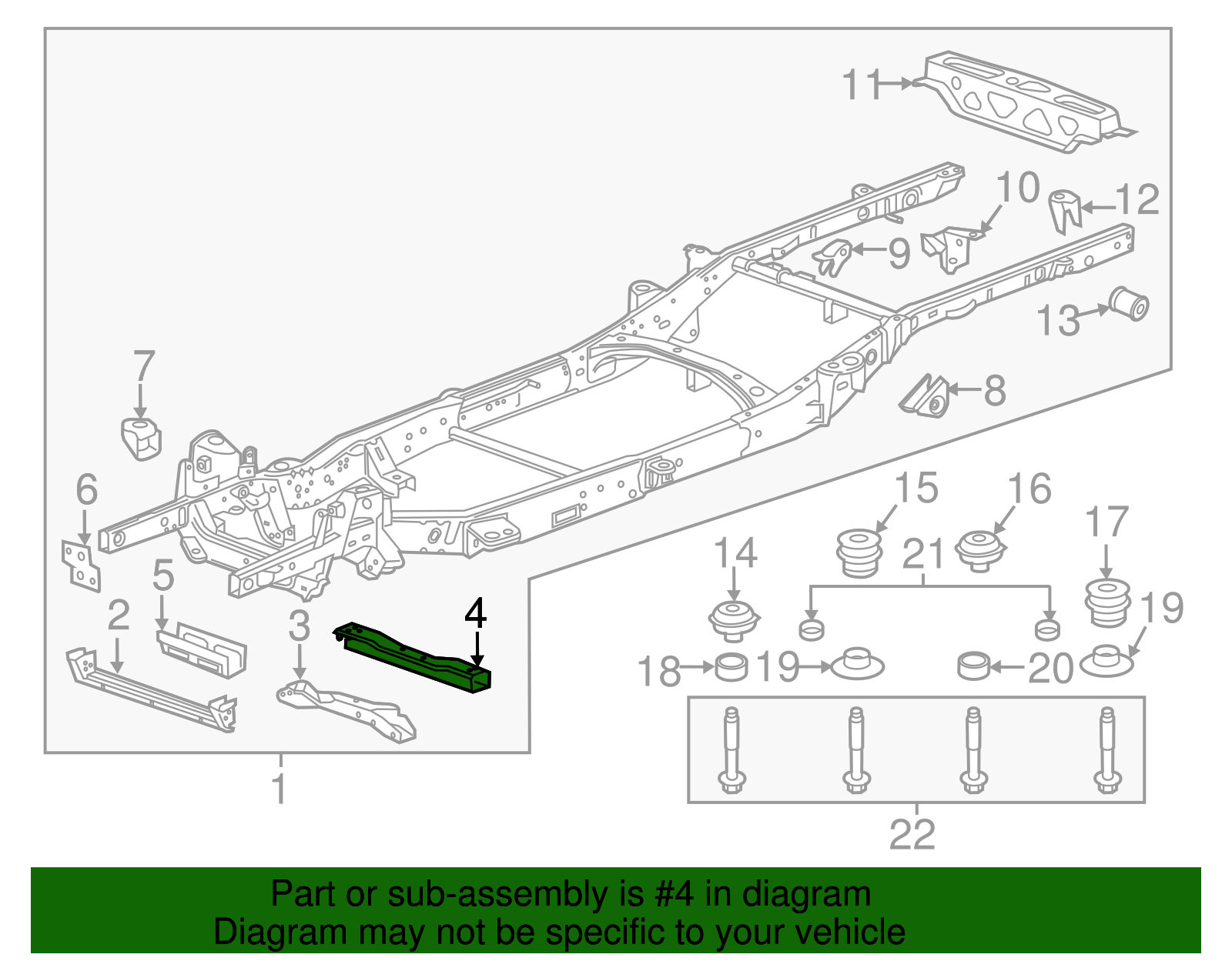 Automatic Transmission Support Crossmember - GM (94772479)