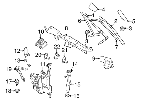 Wiper & Washer Components for 2010 Mercedes-Benz ML 350 #0