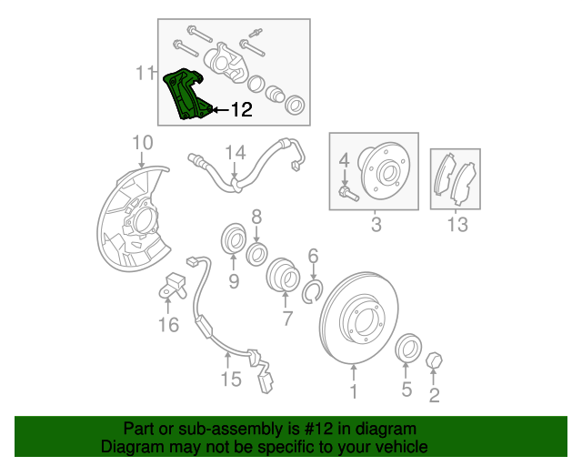 20052015 Toyota Caliper Mount Bracket 4772204080 Toyota