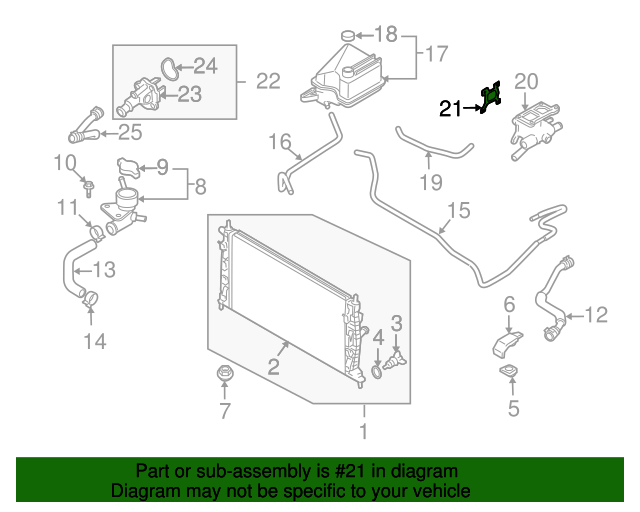 20012009 Mazda Water Outlet Gasket LF0115169 MazdaParts