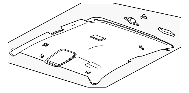 Platinum Headlining Trim Panel - GM (87869841)