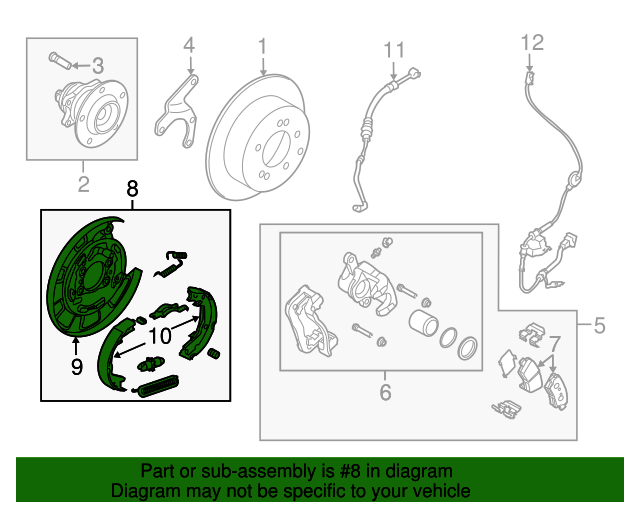 20102013 Kia Soul Brake Assembly 582702K000 Kia Parts Store Kia