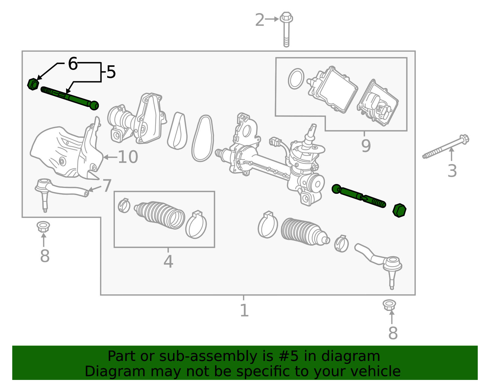 Steering Linkage Inner Tie Rod - GM (87853962)
