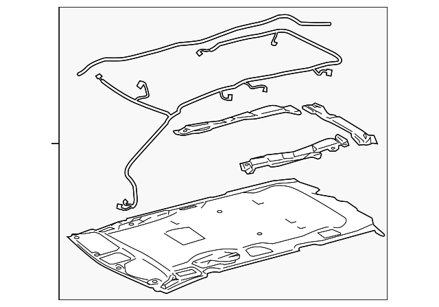 TOYOTA Genuine 63310-08907-B0 Roof Headlining Assembly
