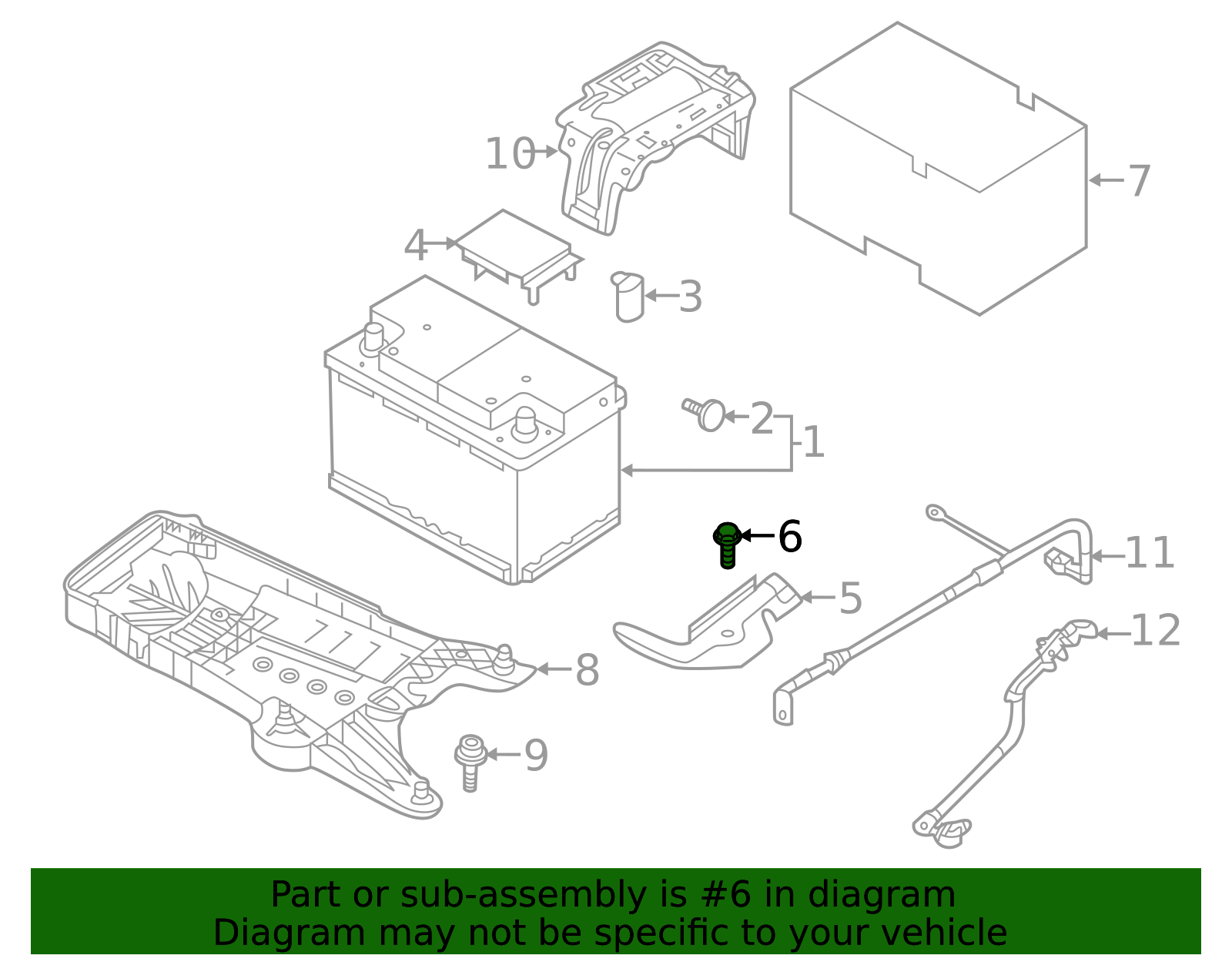 Hold Down Clamp Bolt - Volkswagen (N-106-756-02)