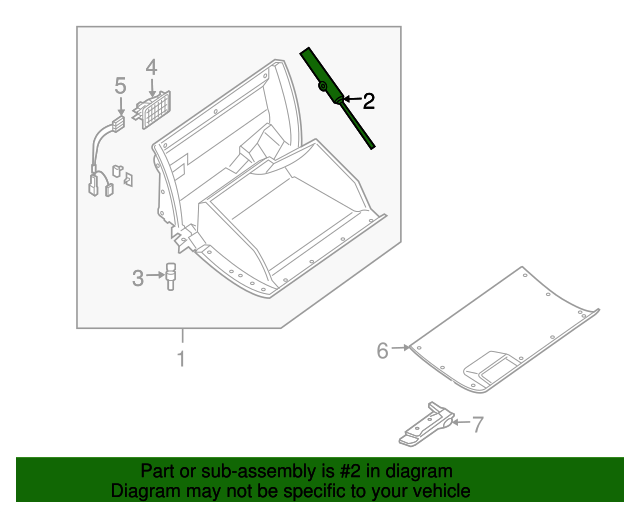 20022015 Porsche Glove Box Support 91855277900 Sunset Porsche Parts