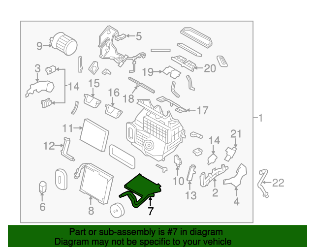 2019 Nissan Rogue Heater Core 271405HA0A