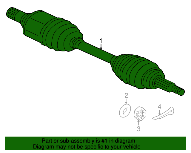 20072013 Mitsubishi Outlander Axle Assembly 3815A137 Auto Parts