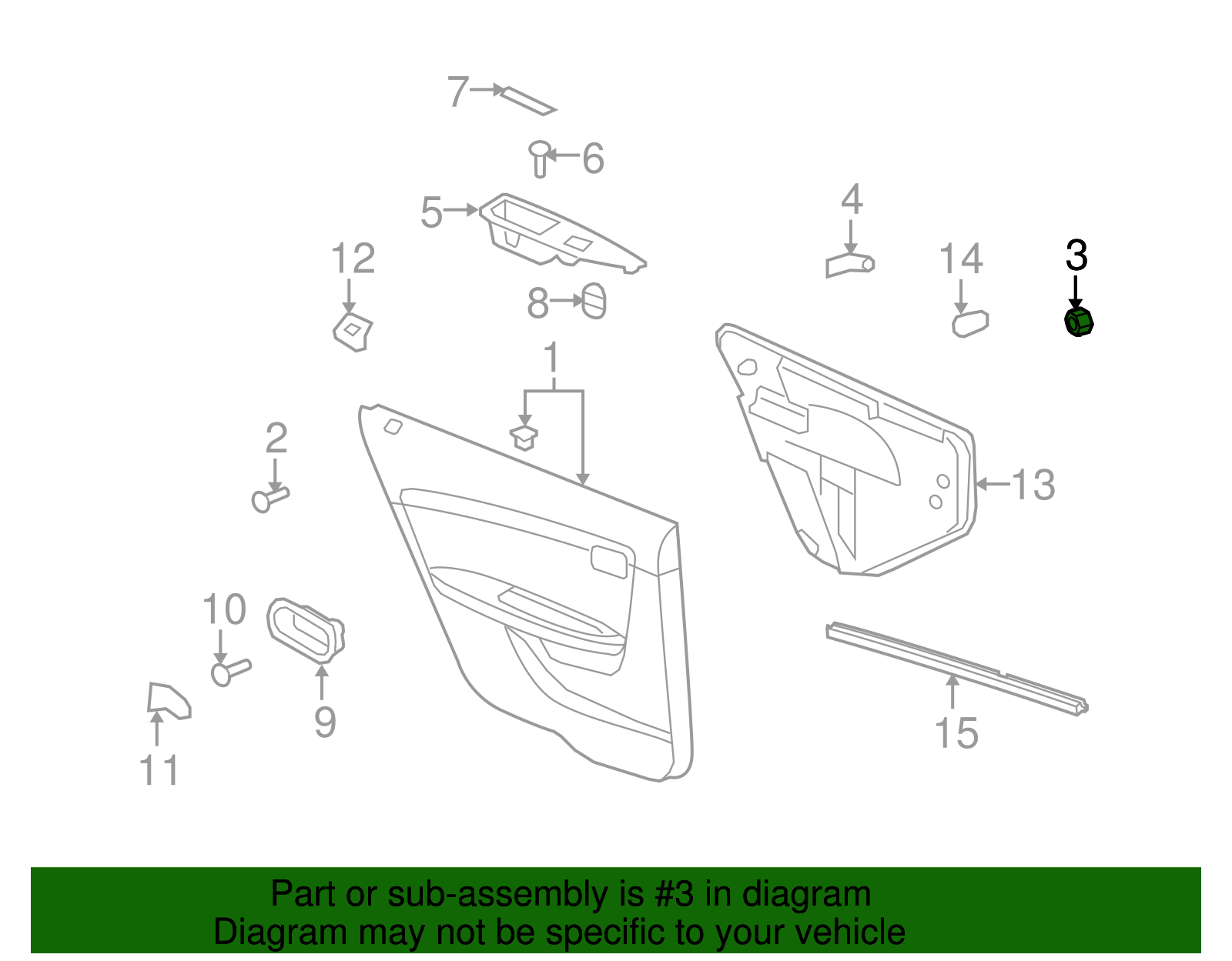 Multi-Purpose Nut - GM (11517769)