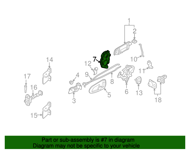 19992004 Mitsubishi Montero Sport Door Lock Actuator Motor MR100563