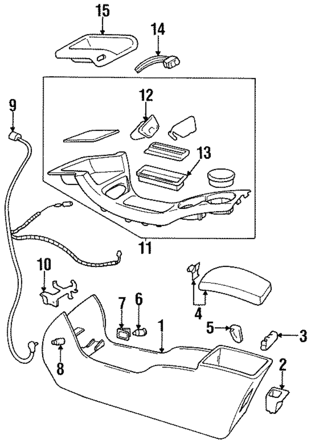 Harness Assembly-F/Floor Console Wrg - GM (12164450)