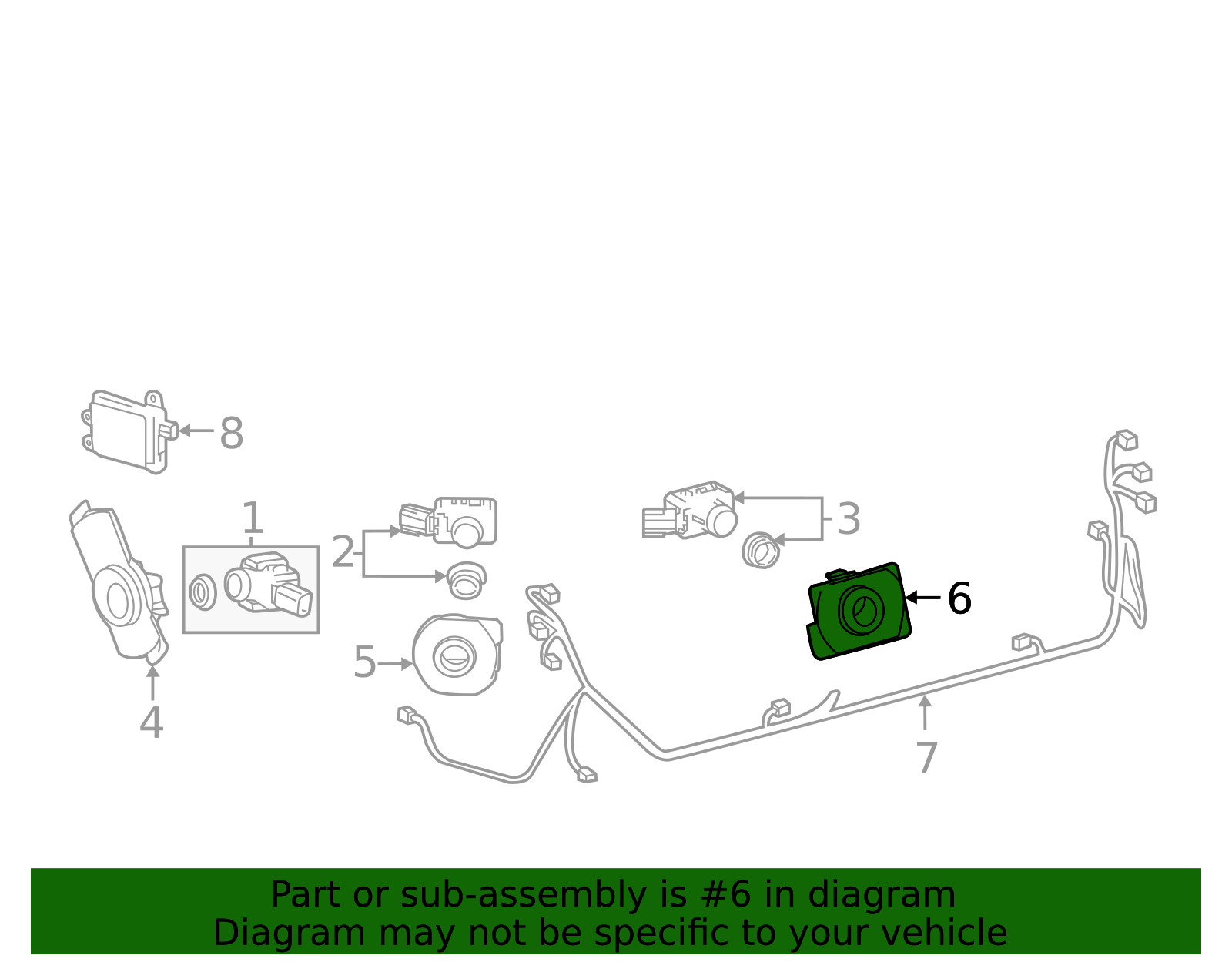 Park Sensor Retainer - Toyota (89348-47060-E0)