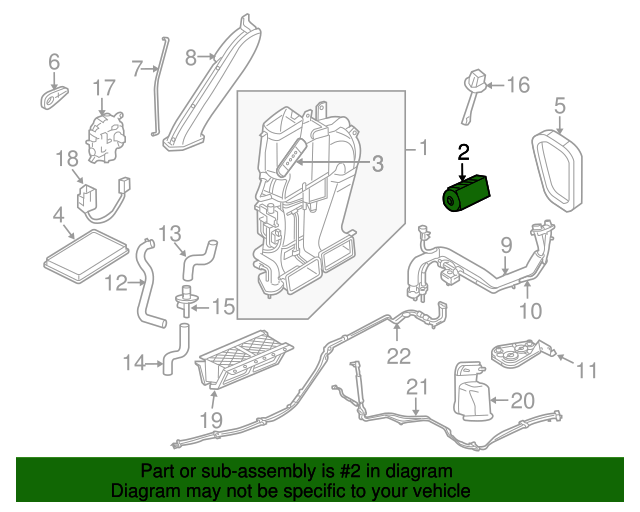 ZZDA61J14 Expansion Valve 20082010 Mazda Tribute MazdaSwag