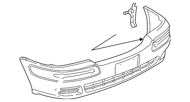 Genuine GM Bumper Cover Bracket 10306162