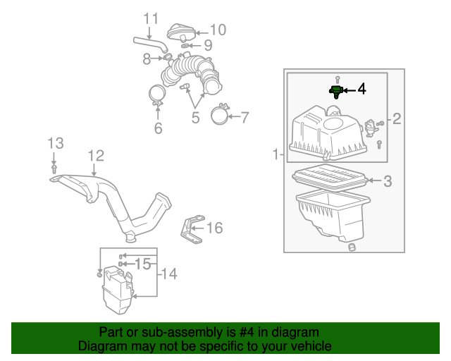 Mass Air Flow Sensor Toyota (2220421010) Toyota Parts