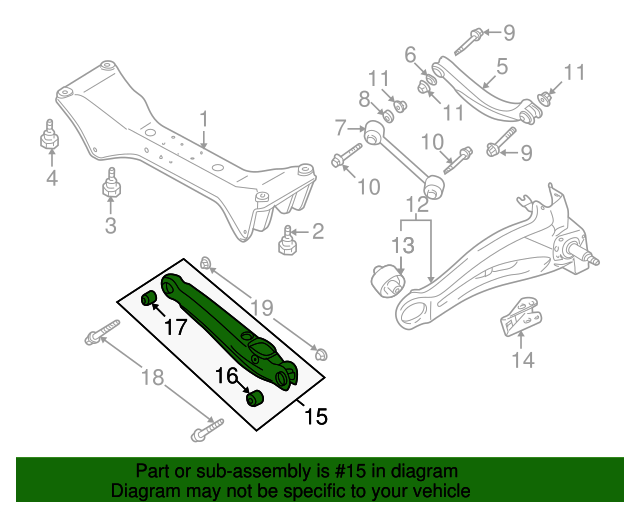 4113A021 Lower Control Arm 20052006 Mitsubishi Outlander Capital City Mitsubishi Parts