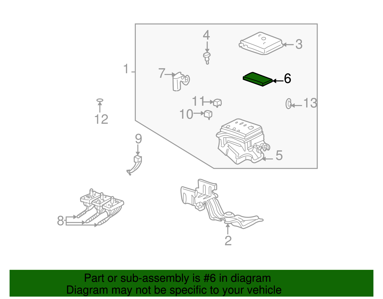 Engine Wiring Harness Accessory Relay and Fuse Identification Label - GM (88953162)