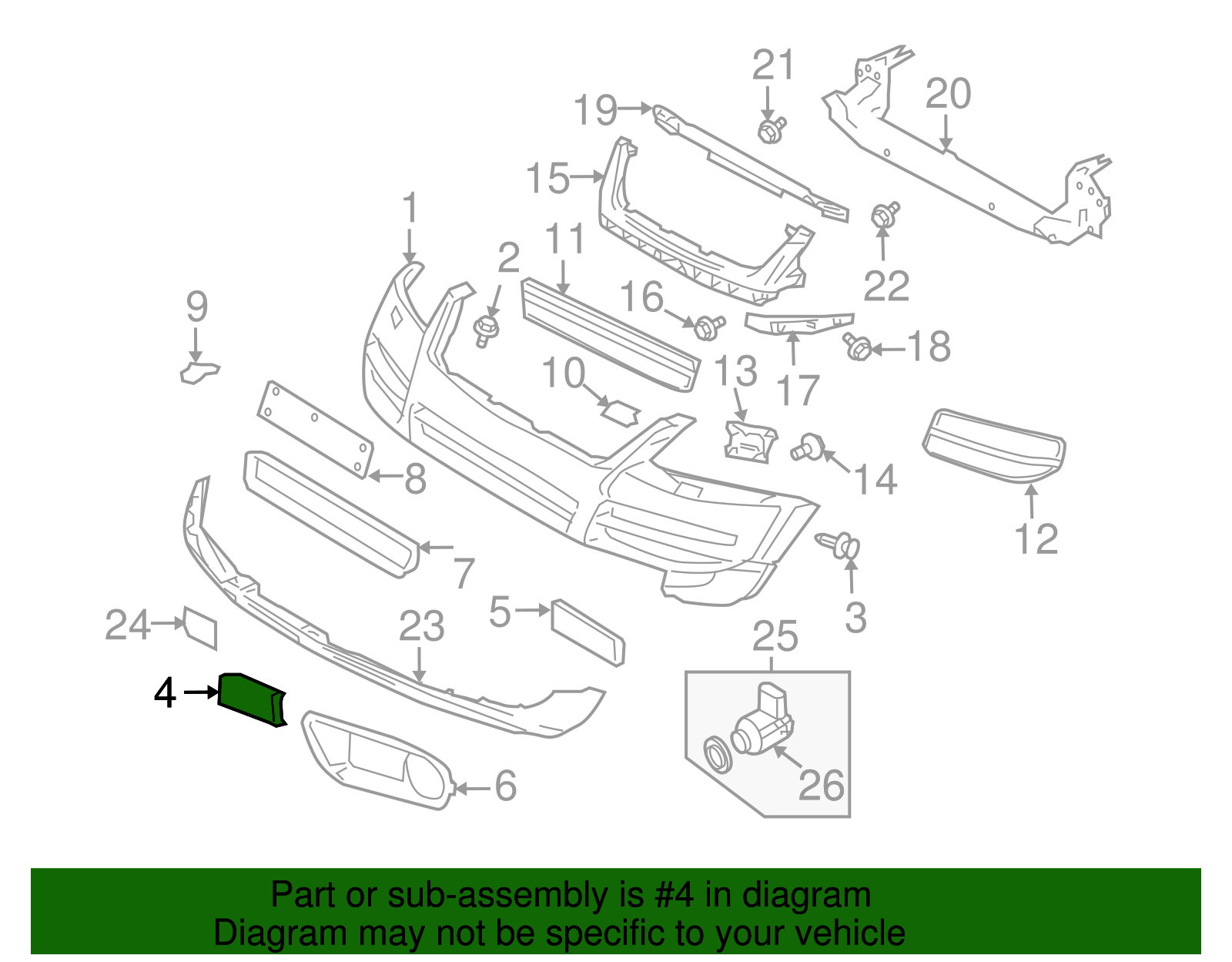 2004-2007 Volkswagen Touareg Lower Grille 7L6-853-683-A-9B9 | Wolfsburg ...