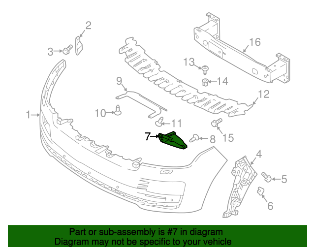 20182021 Land Rover Range Rover Mount Plate LR098724