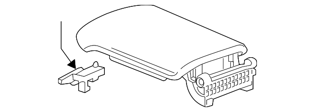 Black Front Floor Console Armrest - GM (84410338)