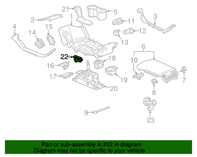 20172019 GMC Acadia Shift Indicator 84021614