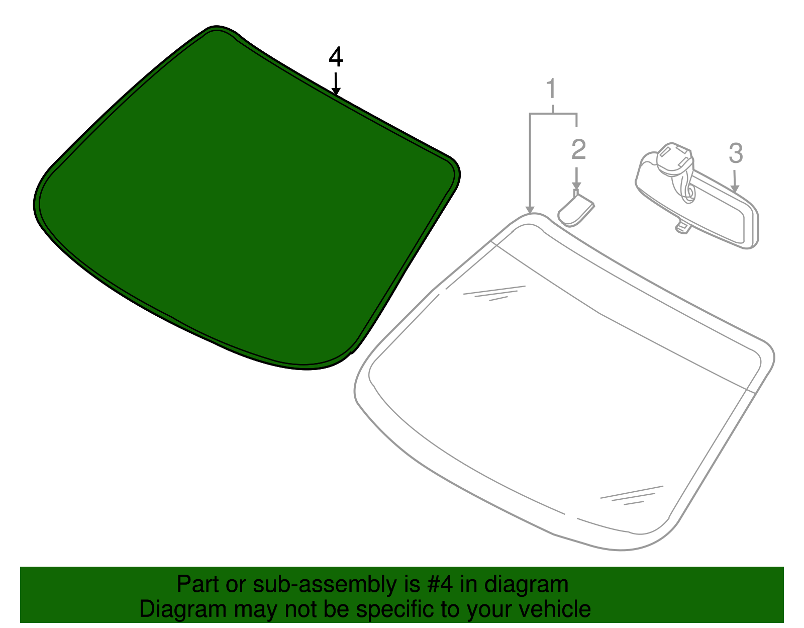 Windshield Reveal Molding - GM (96648415)