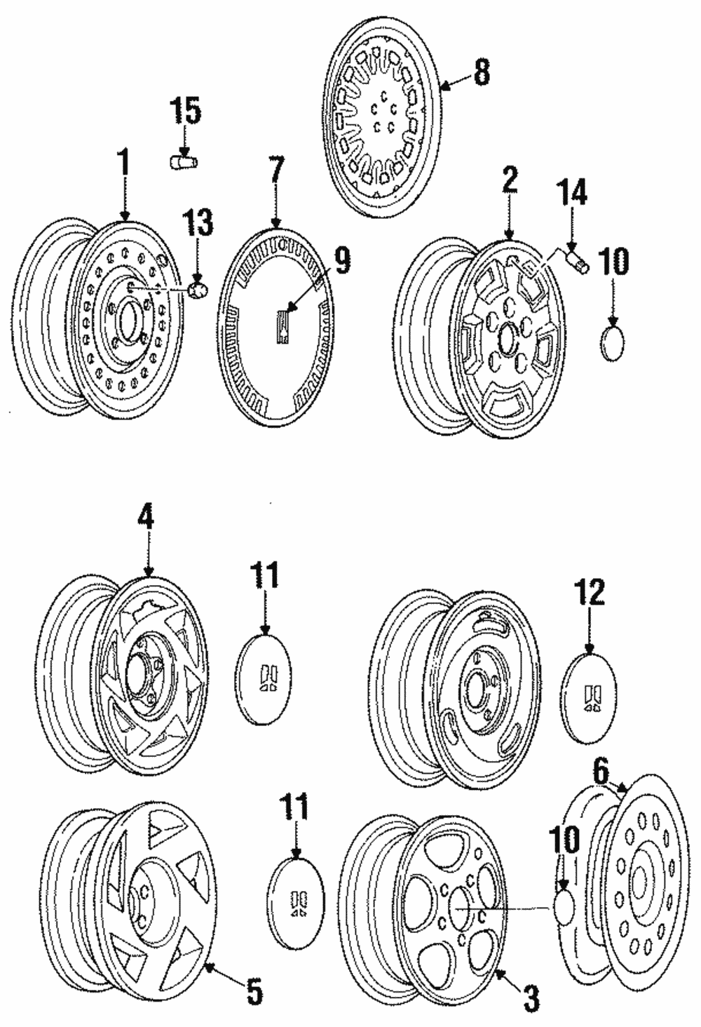 Wheel Unit, Aluminum - GM (12339172)