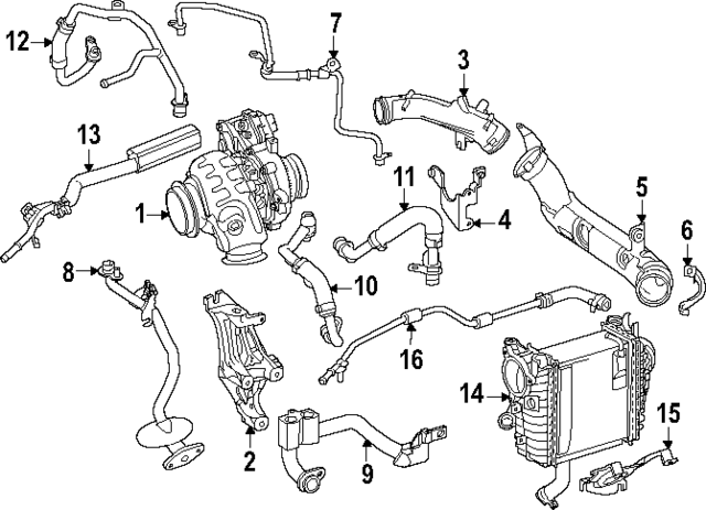 6542039601 - Upper Pipe 2023-2024 Mercedes-Benz | Mercedes-Benz USA Parts