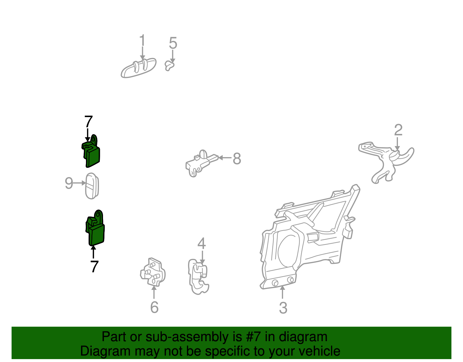 Hinge - Buick (25716653)