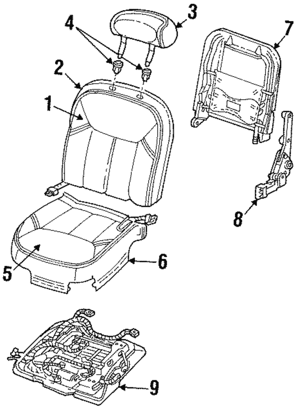 Seat Cover - Ford (YW1Z-5462901-BAD)