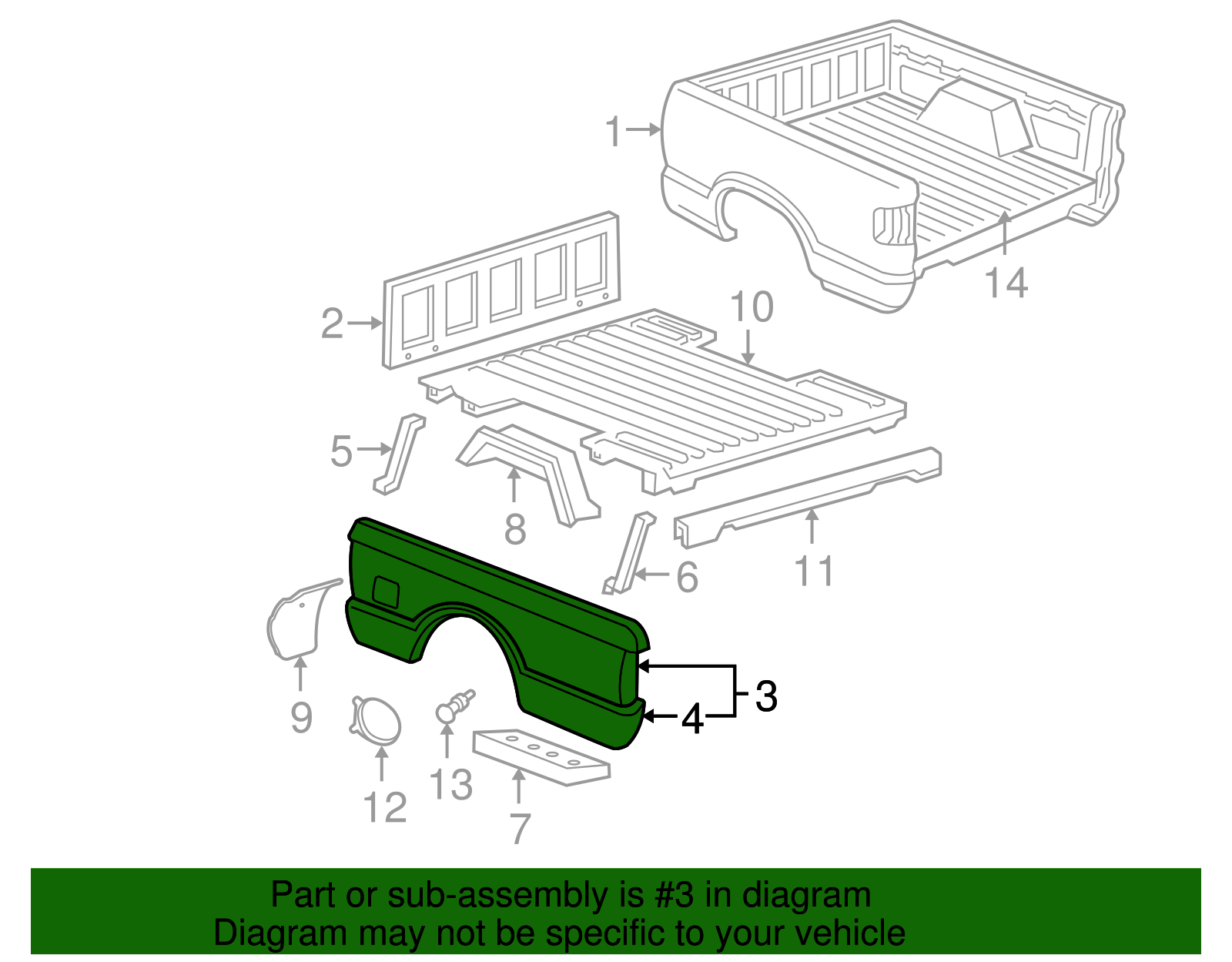 Truck Bed Panel - GM (88934905)