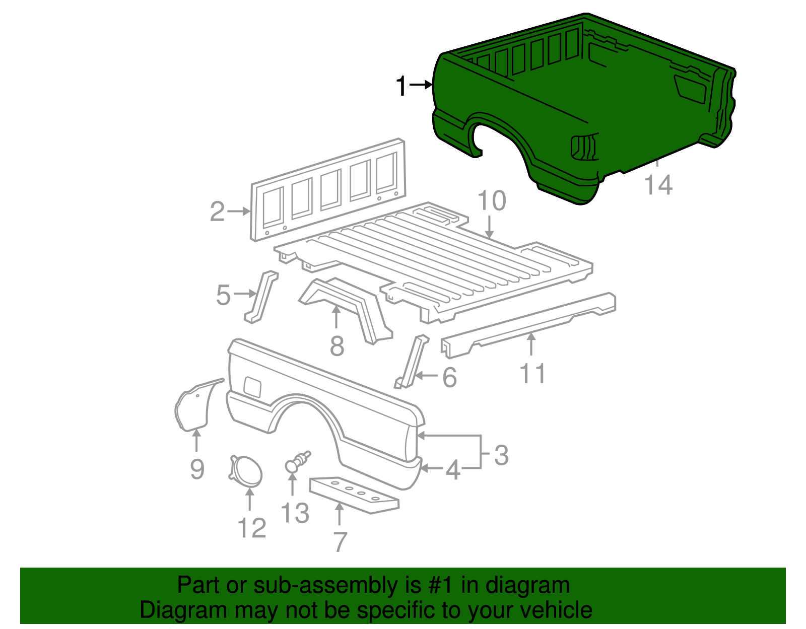Truck Bed Assembly - GM (88934907)