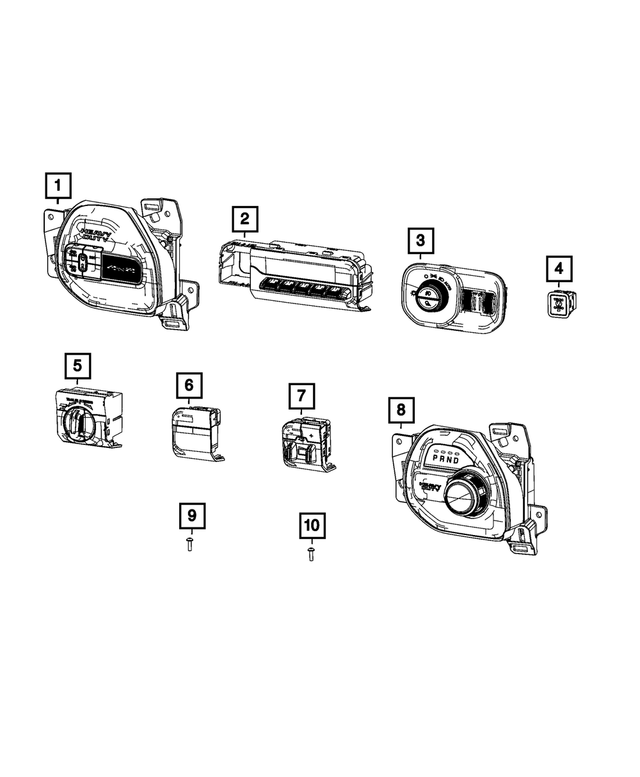 20192023 Ram Instrument Panel Switch 68381405AB Mopar Estores