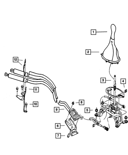 Genuine Chrysler 4668315AB Transmission Control Bracket Genuine Chrysler 4668315AB Transmission Control Bracket