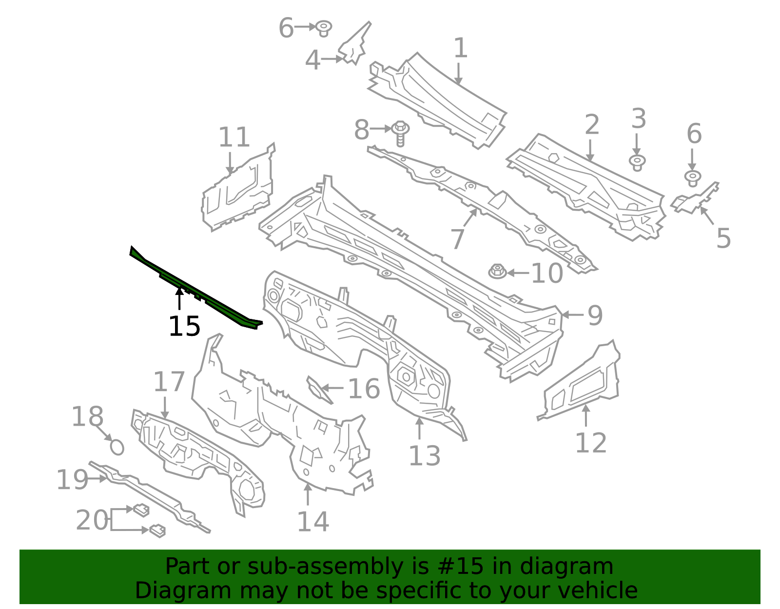 KB3Z-21020A42-A - 2019-2023 Ford Ranger - Upper Insulator | My Ford Parts