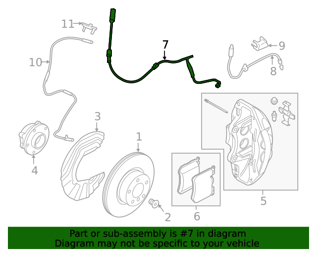 34356870349 - 2019-2024 BMW Wear Indicator (34-35-6-870-349) | BMW 