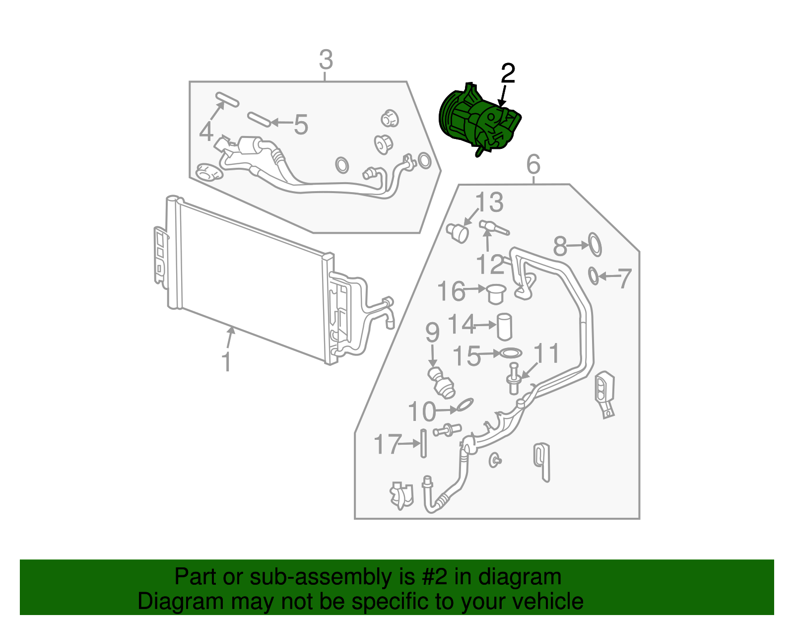 Air Conditioning Compressor - GM (19418180)