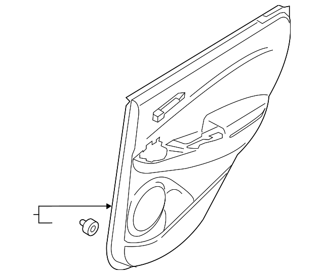 Genuine Hyundai 83308-3L100-WK Rear Right-Hand Door Trim Panel Assembly Genuine Hyundai 83308-3L100-WK Rear Right-Hand Door Trim Panel Assembly