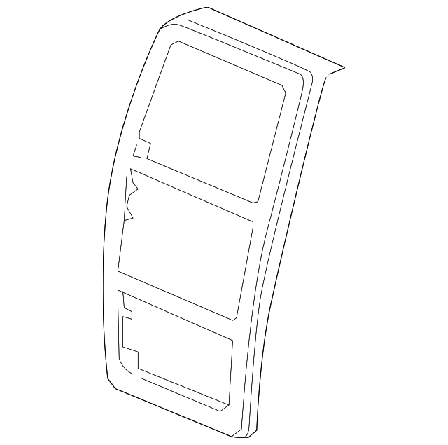Ebony Front Floor Console Rear Cover - Cadillac (89044029)