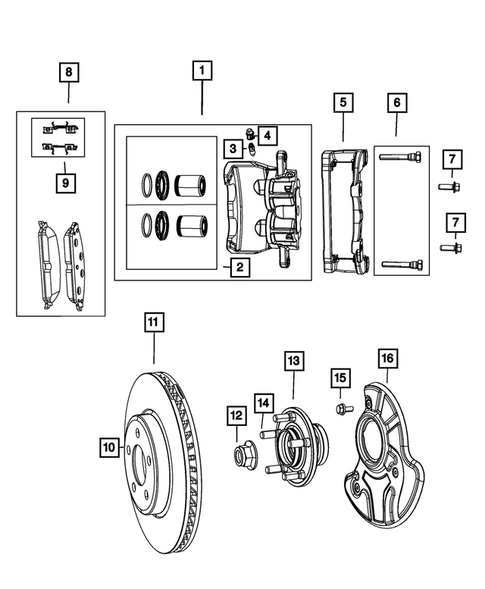 Front Brakes For 2010 Dodge Charger