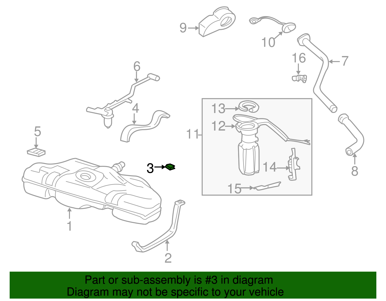 Multi-Purpose Nut - GM (11516152)