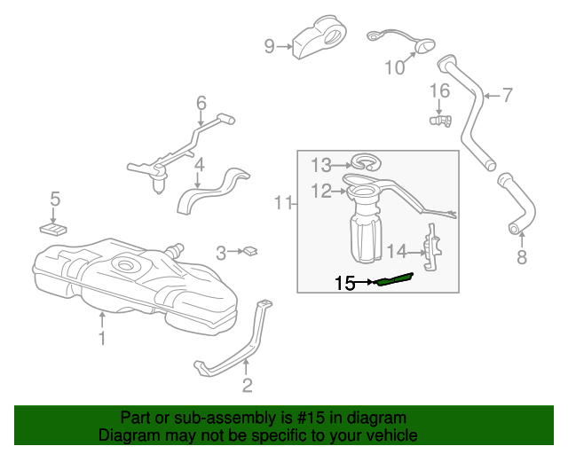 25166285 Fuel Pump Strainer 19902005 GM GM Parts Club