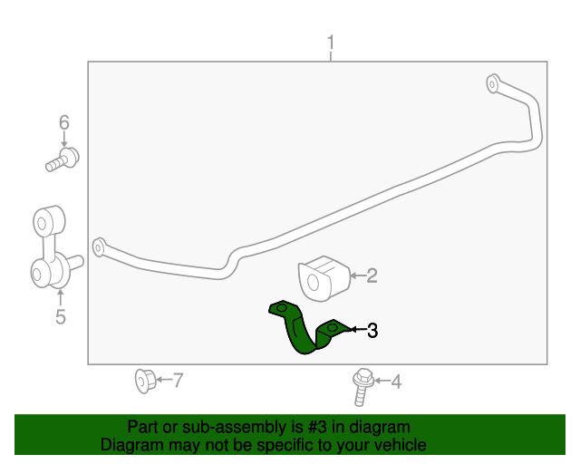 20102020 GM Rear Suspension Stabilizer Shaft Insulator Clamp 13281786