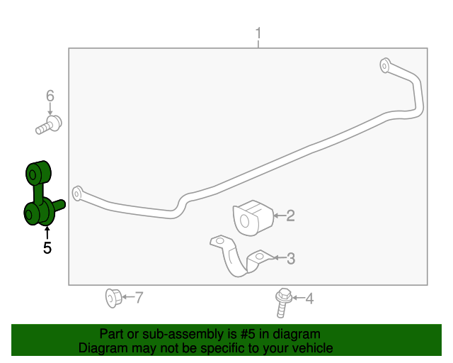 20102020 GM Rear Suspension Stabilizer Shaft Link 13281792 GM