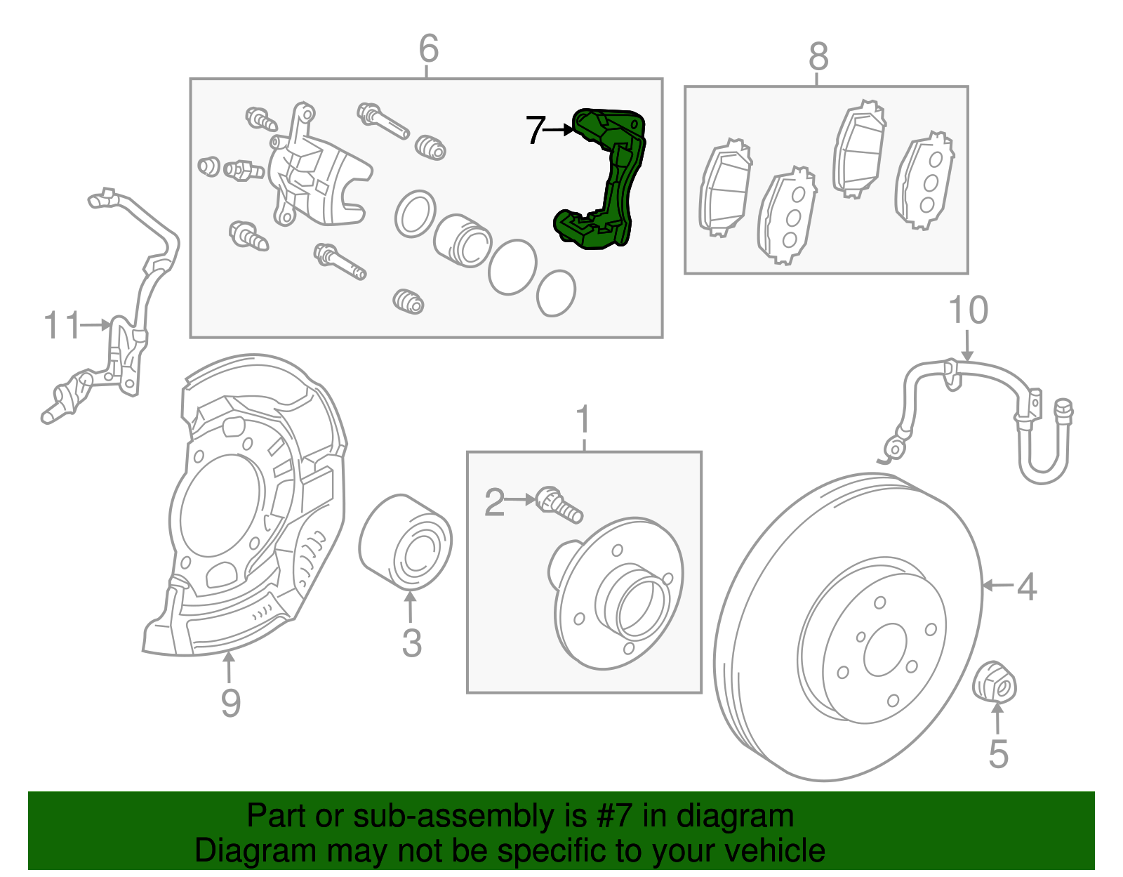 Caliper Mount - Scion (47721-52191)