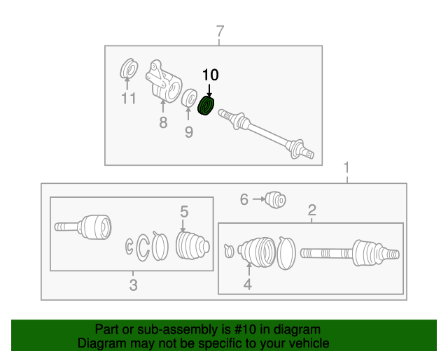F01125744 Drive Axle Shaft Oil Slinger 19962002 Mazda Werner