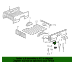 Genuine GM 88973262 Fuel Tank Filler Door