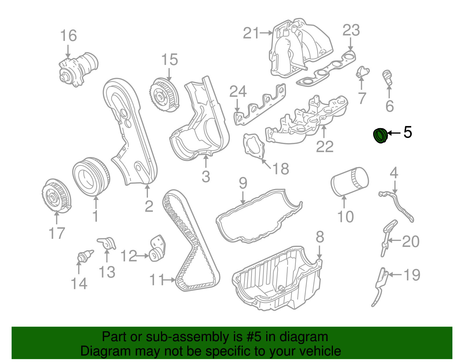 Camshaft Seal - Ford (E8ZZ-6700-A)