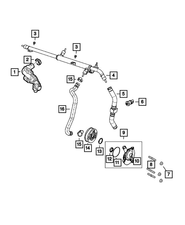 20142017 Ram Crankcase Breather Cover 68099631AA Mopar eStore